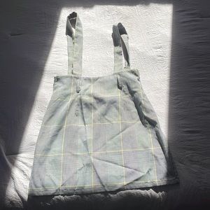 Forever 21 Plaid Mini Skirt with Suspender Straps!
